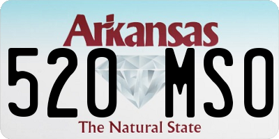 AR license plate 520MSO