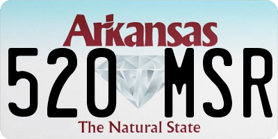 AR license plate 520MSR
