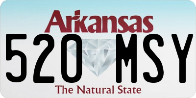 AR license plate 520MSY