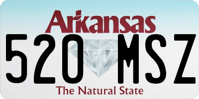 AR license plate 520MSZ
