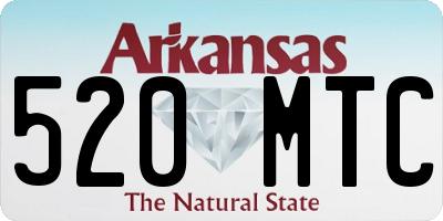 AR license plate 520MTC