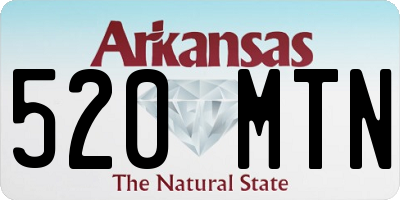 AR license plate 520MTN