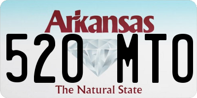AR license plate 520MTO