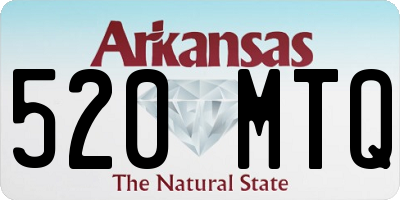 AR license plate 520MTQ