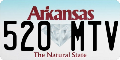 AR license plate 520MTV