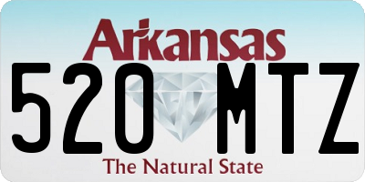 AR license plate 520MTZ