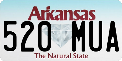 AR license plate 520MUA