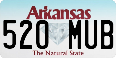 AR license plate 520MUB