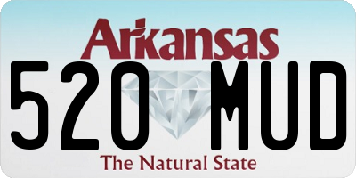 AR license plate 520MUD