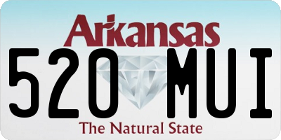 AR license plate 520MUI