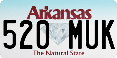 AR license plate 520MUK