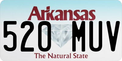 AR license plate 520MUV