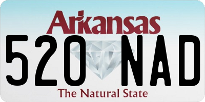 AR license plate 520NAD