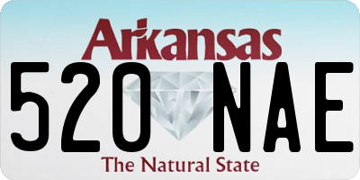 AR license plate 520NAE