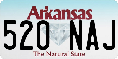 AR license plate 520NAJ