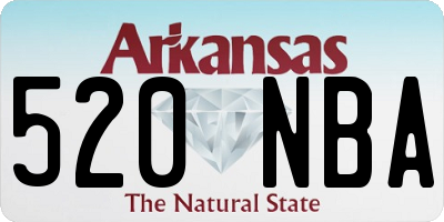 AR license plate 520NBA