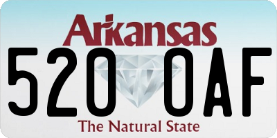 AR license plate 520OAF