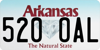 AR license plate 520OAL