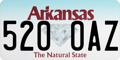 AR license plate 520OAZ
