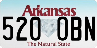 AR license plate 520OBN
