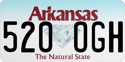 AR license plate 520OGH
