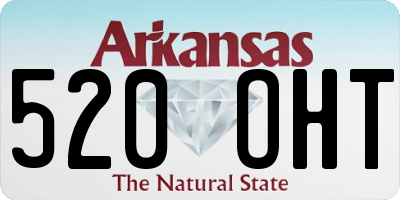 AR license plate 520OHT