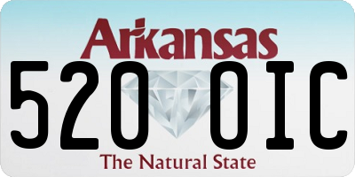 AR license plate 520OIC
