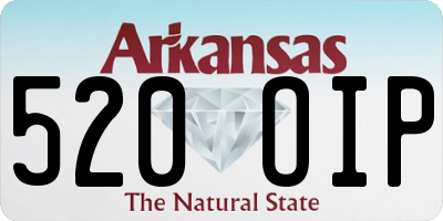 AR license plate 520OIP