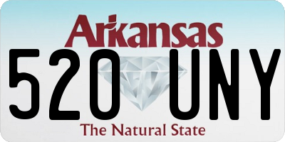 AR license plate 520UNY
