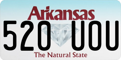 AR license plate 520UOU