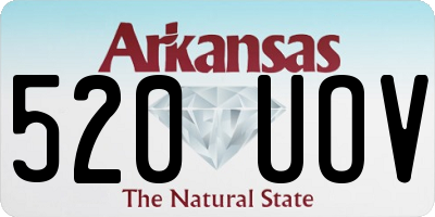 AR license plate 520UOV