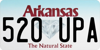 AR license plate 520UPA