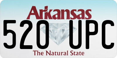 AR license plate 520UPC
