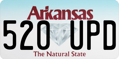 AR license plate 520UPD