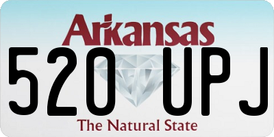 AR license plate 520UPJ