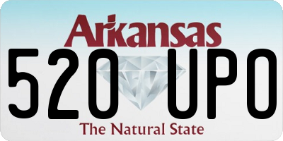 AR license plate 520UPO