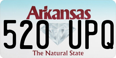 AR license plate 520UPQ