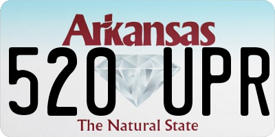 AR license plate 520UPR