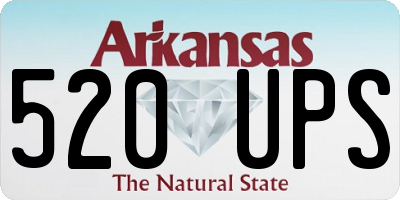 AR license plate 520UPS