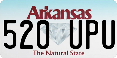 AR license plate 520UPU