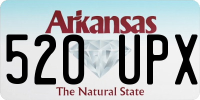 AR license plate 520UPX