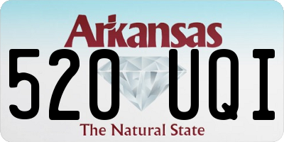 AR license plate 520UQI