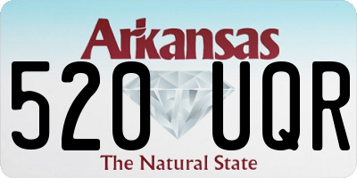 AR license plate 520UQR