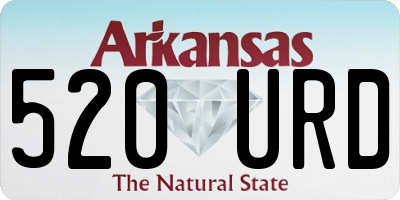 AR license plate 520URD
