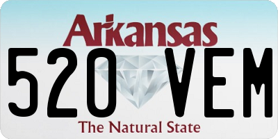 AR license plate 520VEM