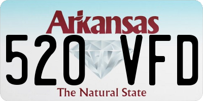 AR license plate 520VFD
