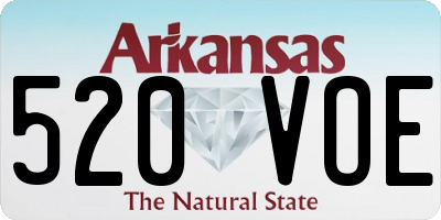 AR license plate 520VOE