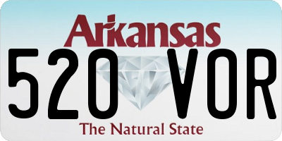 AR license plate 520VOR