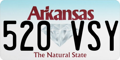 AR license plate 520VSY