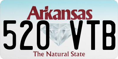 AR license plate 520VTB